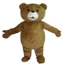 2019 Remise usine Ted Costume Costume de mascotte d'ours en peluche Shpping242c