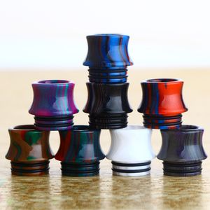 Drip Tip 810 510 Embouchures à large alésage à rayures Embouts en résine époxy Accessoires pour fumer DHL Free