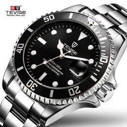 2019 Drop Tevise marca superior reloj mecánico para hombres reloj automático de moda de lujo de acero inoxidable reloj Masculino LY1221a