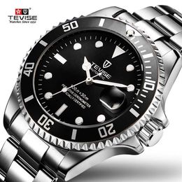 2019 Drop Tevise marca superior reloj mecánico para hombres reloj automático de moda de lujo de acero inoxidable reloj Masculino LY1267w