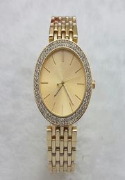 2019 Elegant Nouveau Crystal de luxe de haute qualité Montres Diamond Femme Femmes Gold Watch Steel Strip Rose Gold Sparkling Westions Fabricant7292516
