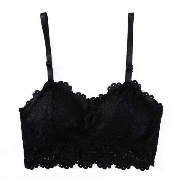 2019 sujetador bordado mujer vino rojo azul blanco negro encaje Bralette talla grande Push Up inalámbrico espalda descubierta Sexy Bras245t