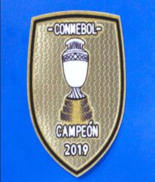 2019 Embroidery Parche Brazilië Conmebol Patch de Ama Copa Ama Campeon 2019 Champions voetbalpatch gratis verzending! 3024492