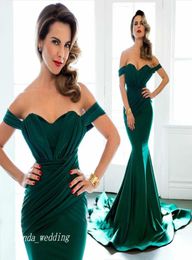 Robe de soirée Emerald Green 2019 Robes longues pour la robe de promo de bal de corps en boucle de la corbette plus grande vestiaire de taille de festa longo3884496