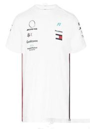 2019 F1 Formule One Racing Suite T-shirt teampak met korte mouwen Pak Mercedes- W10 Hamilton 6 Crown Round Neck Tee986411333