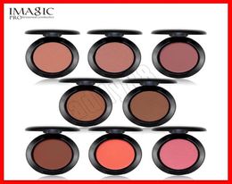 2019 Maquillage du visage IMAGIC Cosmetics Cheek Blush Poudre 8 Couleurs Blush Couleur Unique Poudre Naturelle Fond de Teint Pressé Blusher5014593