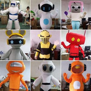 2019 fabriek Cartoon robot mascotte kostuum wandelen cartoon prestatie pop kostuums activiteiten om buitenaardse propaganda uit te voeren315J