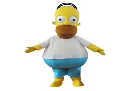 2019 Costumes directs d'usine Homer Simpson Costume de mascotte Costume fantaisie déguisement animal mascotte costume 1666625