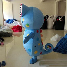 2019 vente directe d'usine mignon caméléon mascotte Costume dinosaure Dragon fantaisie robe de soirée Costumes d'halloween taille adulte