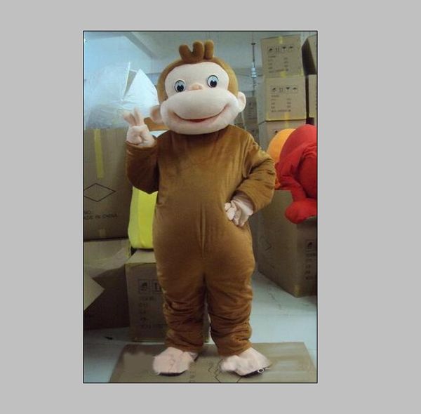 2019 Vente directe d'usine Roller Monkey Curious George Monkey Costumes Costumes de mascotte Costumes de dessin animé de mascotte Holloween
