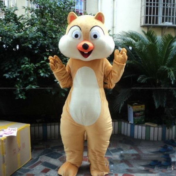 2019 Factory Direct Sale Squirrel Mascot Costumes Cartoon Apparel Birthday Party Masquerade