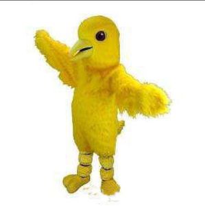 2019 Usine vente directe poulet jaune Costume De Mascotte Halloween Noël Anniversaire Célébration Carnaval Robe Full Body Props Outfit