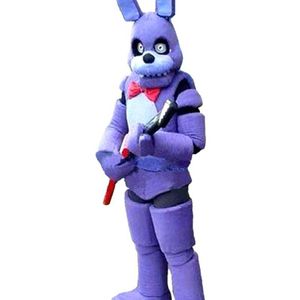 2019 Usine Cinq Nuits à Freddy FNAF Jouet Creepy Purple Bunny mascotte Costume Costume Halloween Noël Anniversaire Dress267U