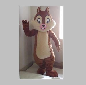 2019 Factory Hot New A Brown Equirrel Mascot Costume met grote ogen voor volwassenen om te dragen