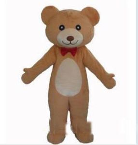 2019 usine chaude cravate rouge costume d'ours en peluche costume de mascotte d'ours en peluche costume d'ours en peluche en peluche