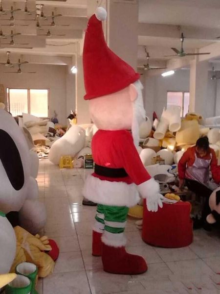 2019 Vente chaude d'usine Costume de mascotte de grand-père de Noël Déguisement Tenue d'événement de fête pour adultes