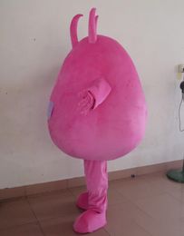 2019 Costume de mascotte de monstre de bactéries de germes roses de tête chaude d'usine pour des adultes à vendre meilleure qualité