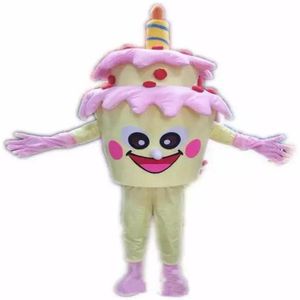 2019 fabriek nieuwe volwassen grootte verjaardagstaart mascotte kostuum cake kostuums fancy dress halloween303h