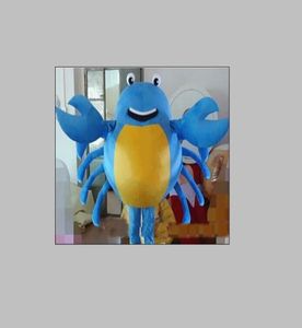 2019 Factory New Eva Material Blue Crab Mascot Costumes Unisex Cartoon Apparel Custom Made Adult Maat 6696089