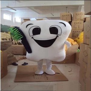 2019 usine nouvelle dent mascotte costume costumes de fête fantaisie soins dentaires personnage mascotte robe parc d'attractions outfit207K