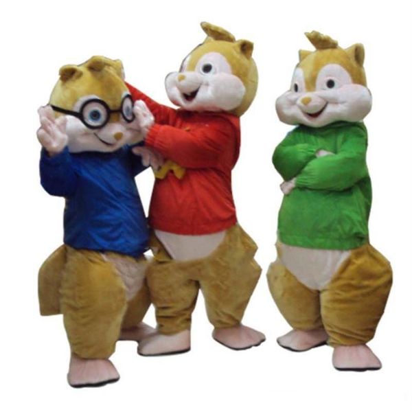 2019 magasins d'usine Costume de mascotte Alvin et les Chipmunks Costume de mascotte Alvin 294v