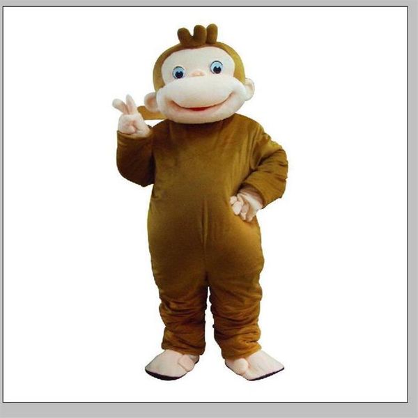 2019 Factory Outlets costume de vacances Curious George costume de mascotte déguisement costume de carnaval costume avec 199L