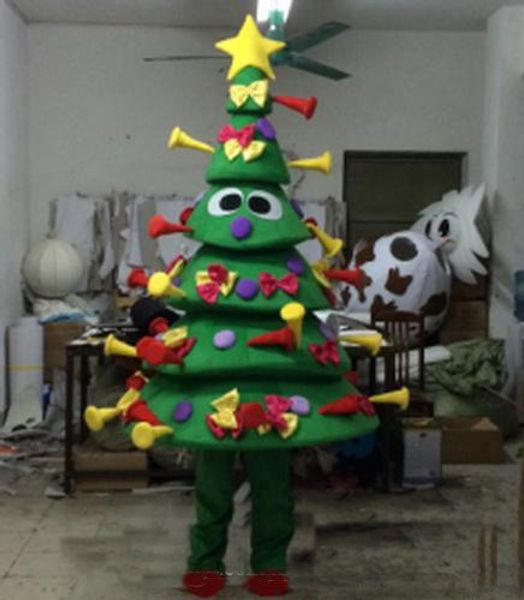 2019 Magasins d'usine chauds De nombreux cadeaux Costumes de mascotte d'arbre de Noël Crayon Vêtements de dessin animé Fête d'anniversaire