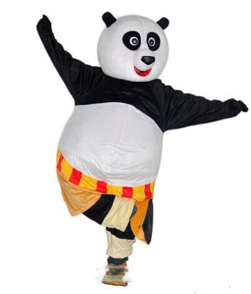 2019 Factory Outlets nuevo estilo de pasteles kung Fu Panda traje de mascota traje de personaje de dibujos animados tamaño adulto al por mayor y al por menor