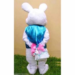 2019 Factory Outlets Professionele Pasen Bunny Mascotte Kostuum Bugs Rabbit Hare Volwassen Fancy Dress Cartoon Pak