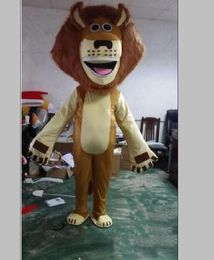 2019 vente d'usine adulte mignon marque dessin animé roi lion costume de mascotte déguisement