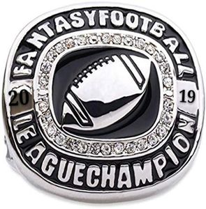 2019 Fantasy Football Championship Ring Souvenir Heren Fan Gift Drop 8754490