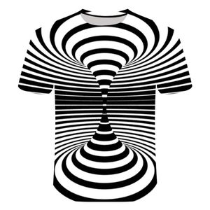 2019 Mode Nieuwe Patroon Psychedelische 3D T-shirt Korte MouwPrinting O-hals Tee Shirts Persoonlijkheid Mannen Vrouwen Unisex Zomer Tops