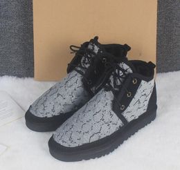 2024 bottes classiques pour femmes de haute qualité bottes pour femmes bottes d'hiver de neige bottes en cuir chaussures à lacets bottes taille américaine 36-41