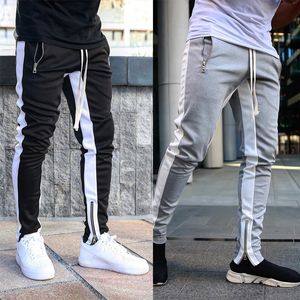 Heren streetwear broek joggingbroek joggers causale sportkleding broek mannen zwart wit mannen hiphop joggingbroek broek voor mannen