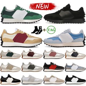 Nouvelles chaussures de créateurs pour hommes 327 baskets Nightwatch Varsity Green triple noir stellaire bleu beige borgogne robe de gomme de gomme de gomme