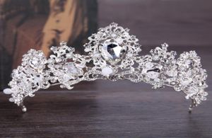 2019 FEIS entier plaqué or diamant d'eau baroque corbeau de mariée romantique cristal coiffure accessoire de cheveux de mariage acces4315932