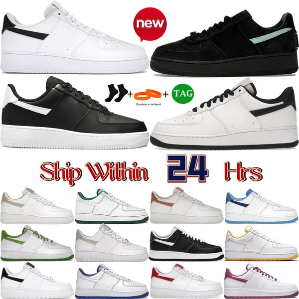 Mens 1 zapatos para correr bajos 07 Blanco Negro Cuero de guijarros Esencial Beige Clorofila Oro Pino Verde Viotech Luz Burdeos Naranja Zapatillas de deporte de diseñador para mujer