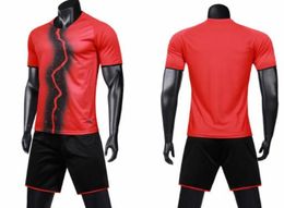 2019 voetbal pak korte mouw pak mannen vrouwen volwassen kleding op maat gemaakte training match team kit training aangepaste voetbalshirts sets slijtage