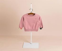 2019 Foreign Comercio New Children039s Sweater Sweater de mangas largas para niños a cuadros