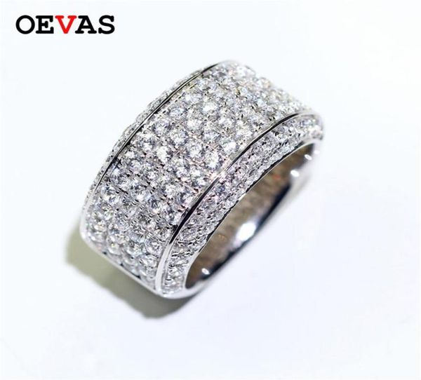 2019 Full CZ Men Ring Exquise White Gold Color Shiny Zircon Wedding Engagement Rings Taille 813 Bijoux de fête Whole23691847301