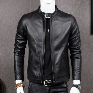 Men's Leather & Faux Leather 2023Genuine Jacket Men Sheepskin Coat for Plus Size Jackets Chaqueta Cuero Hombre