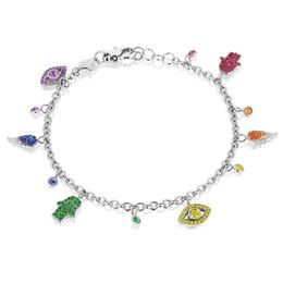 Bijoux à la mode pour filles et femmes, chaîne d'extension de 15 à 4cm, coloré, joli et mignon, breloque main hamsa, mauvais œil, bracelet d'été 2019, 258x, 2019