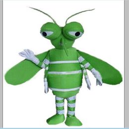 2019 Disfraz de mascota de mosquito verde de Halloween Dibujos animados Verano skeeter Anime tema personaje Navidad Carnaval Fiesta Fancy 247s