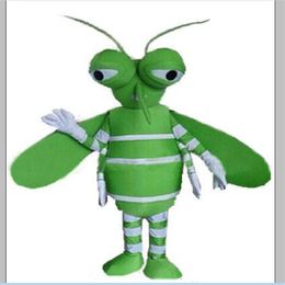 2019 Halloween vert moustique mascotte Costume dessin animé été skeeter Anime thème personnage noël carnaval fête fantaisie 310g