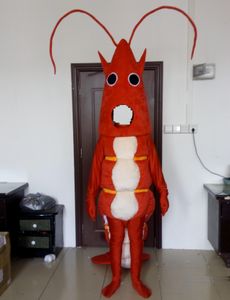 2019 Costume de mascotte de gros homard rouge de haute qualité pour adulte à porter à vendre