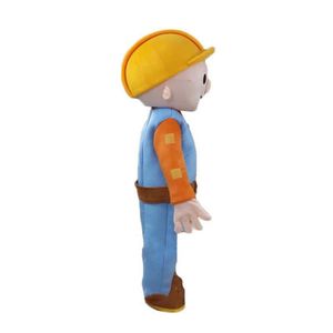 2019 Hoge Kwaliteit Bob The Builder Mascot Costume Adult Size Gratis verzending