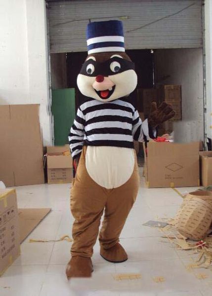 2019 de haute qualité écureuil mignon Costumes Mascotte anniversaire Thème de Noël Party écureuil garçon Costumes de carnaval Déguisements Mascotte