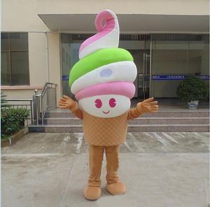 2019 Disfraces de mascota de helado de material EVA de alta calidad Ropa de dibujos animados Fiesta de cumpleaños Mascarada