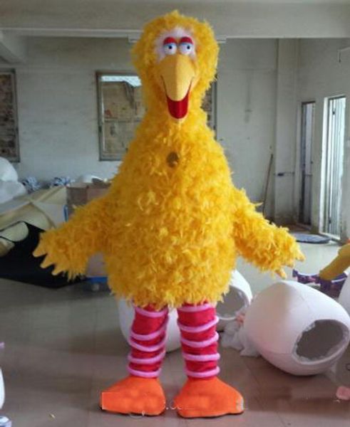 2019 Material EVA de alta calidad, disfraces de mascota pájaro amarillo de lujo, accesorios de película, ropa de dibujos animados para caminar, fiesta de cumpleaños