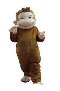 2019 Costumes de mascotte de singe George curieux de haute qualité